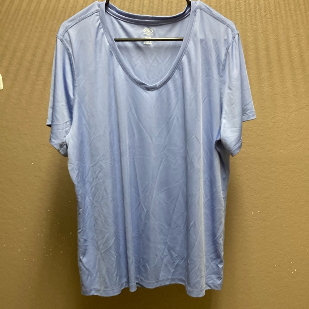Athletic Works Blue Short Sleeve Tee Casual Comfort